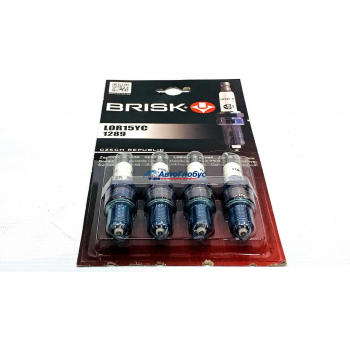Свеча Brisk LOR15YC ВАЗ-2108-12 инж. 8 кл. мед.эл., резистор, (4шт)